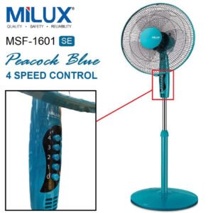 Alternative view of Milux 16'' Stand Fan 4 Speed Selection | MSF-1601SE
