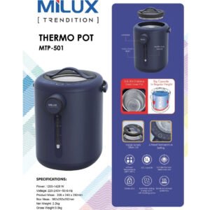 Milux Thermo Pot 5L Cool Touch Body | MTP-501 - Image 7
